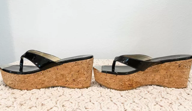 JIMMY CHOO WEDGE sandals Size 7 $110.00 - PicClick