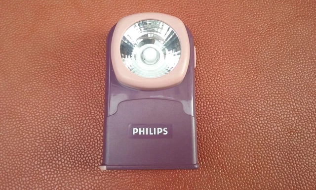 Lampe Torche Vintage Philips 3R12 4,5V - Avec Ampoule LED - Occasion