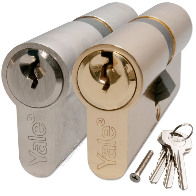 Yale Standard Euro Cylinder Door Lock Keyed Alike Pair Yale Standard Euro Cylinder Door Lock Keyed Alike Pair