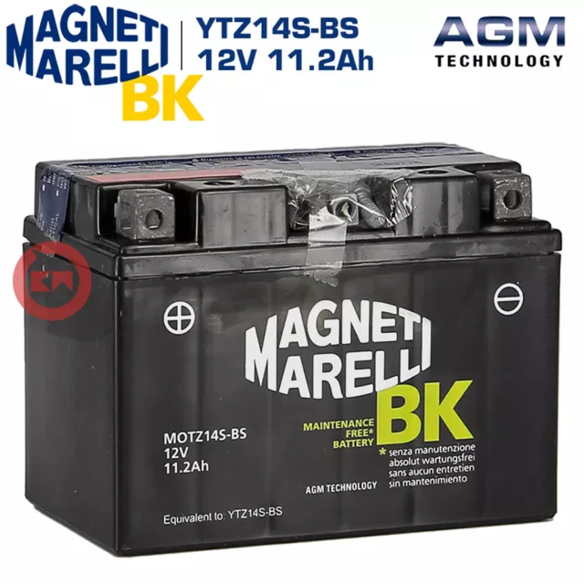 BATTERIA MAGNETI MARELLI YTZ14S-BS 11.2Ah HONDA NC DC INTEGRA 750 2014-2018