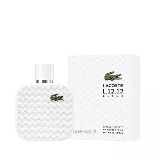 Lacoste L.12.12 Blanc by Lacoste cologne for men EDT 3.4 oz New in Box