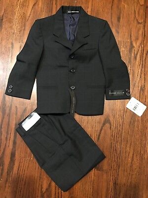 Perry Ellis Toddler Boys 2-Piece Wool Blend Suit Size 4  Orig. $195