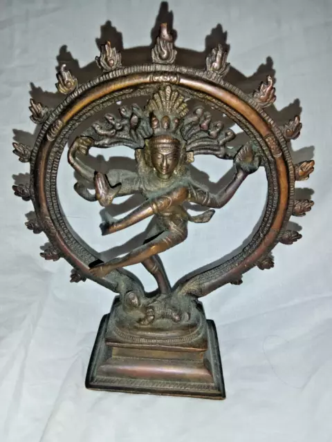 Lord Shiva Dancing Natraj Nataraja Statue Brass 13.5 inches height 