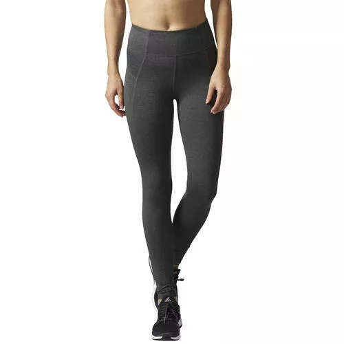 ADIDAS DARK GREY Performer Womens High-Rise Long Tight, Large