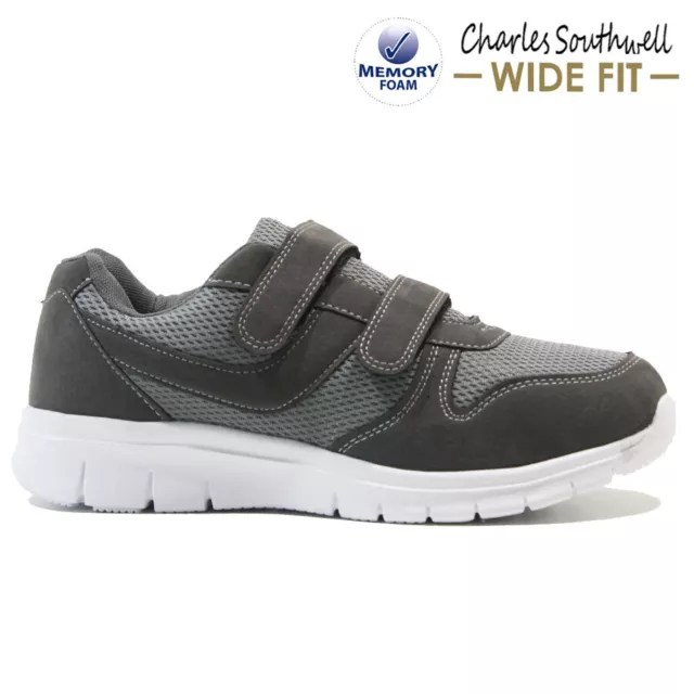 Herren Freizeittrainer Memory Schaum Breite Passform Wandern Laufen Sport Fitnessschuhe Grösse