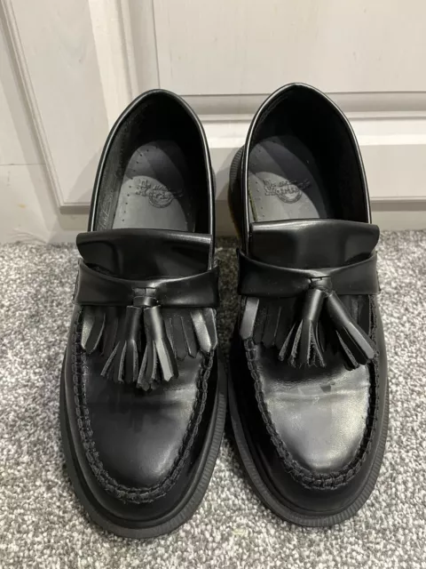 DR MARTENS ADRIAN black harvest tassel classic loafer Airwair DM