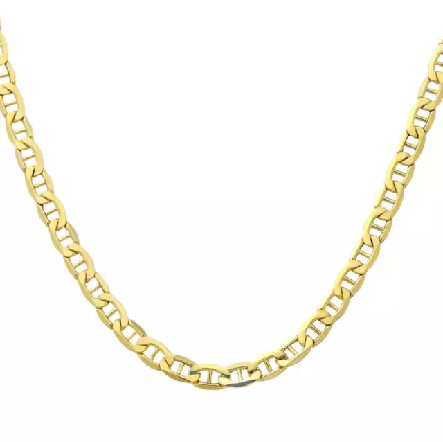 9ct Yellow Gold 22 inch Anchor Chain / Necklace - UK Hallmarked - 3MM Width