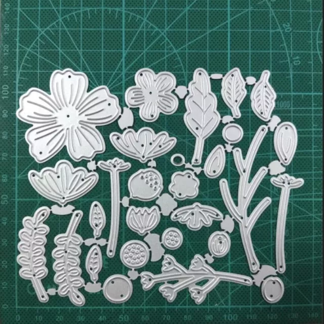 Flowers Leaves Metal Cutting Dies Scrapbooking Photo Paper Embossing Stencils 2