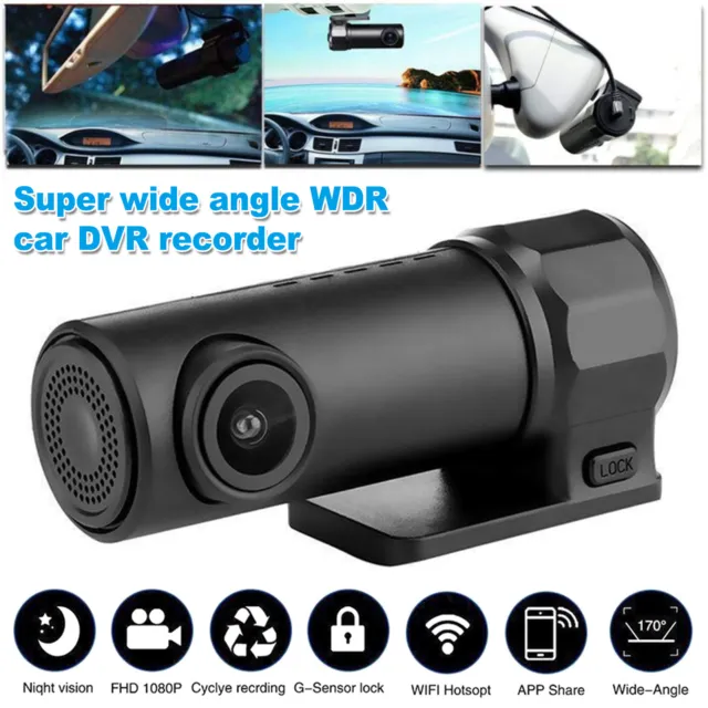 170° Mini Auto WiFi Kamera G-Sensor Dashcam KFZ DVR HD 1080P Video Recorder