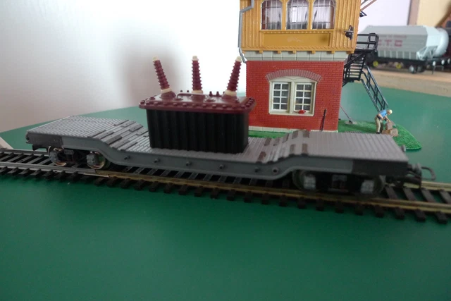 Wagon Plat Surbaissé Märklin HO Réf 4618 - Noir - Modélisme Ferroviaire - Occasion