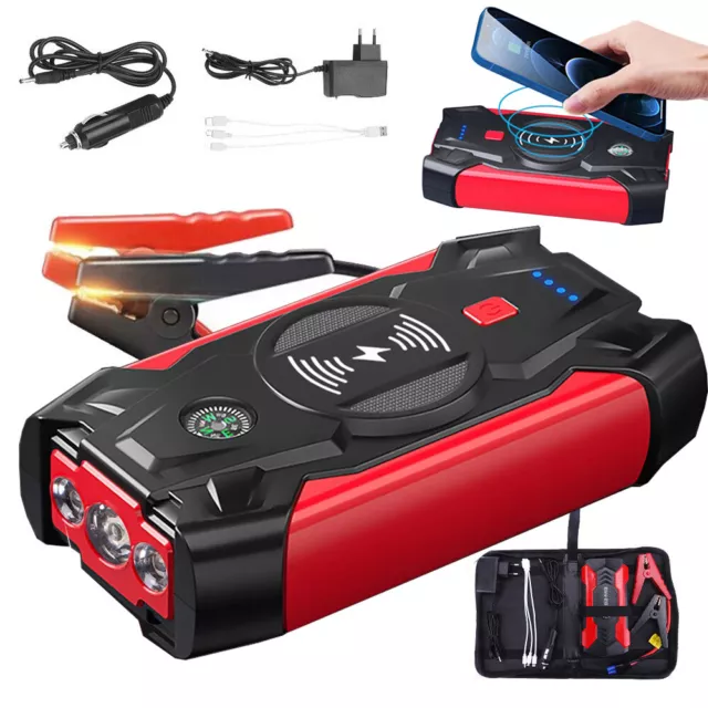 20000mAh Auto PKW KFZ Starthilfe Jump Starter Ladegerät Booster Power Bank 12V