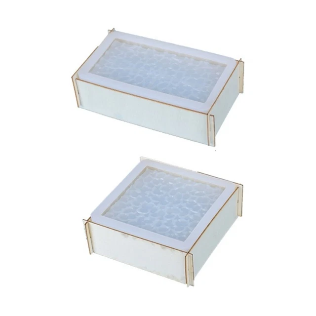Resin Crafts Rectangular Square Stacker Storage Box Mold for Jewelry Storage
