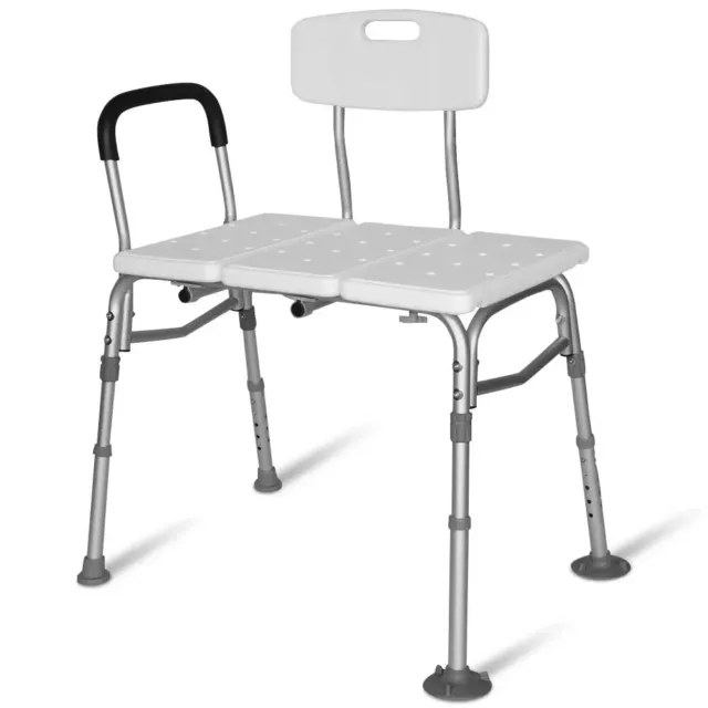 EQUIPMED Bath Transfer Bench Chair, Bathtubs or Shower, 125kg Capacity