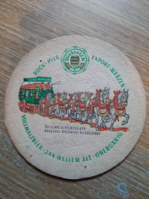 A Dieterich Brewery, Germany, Beermat