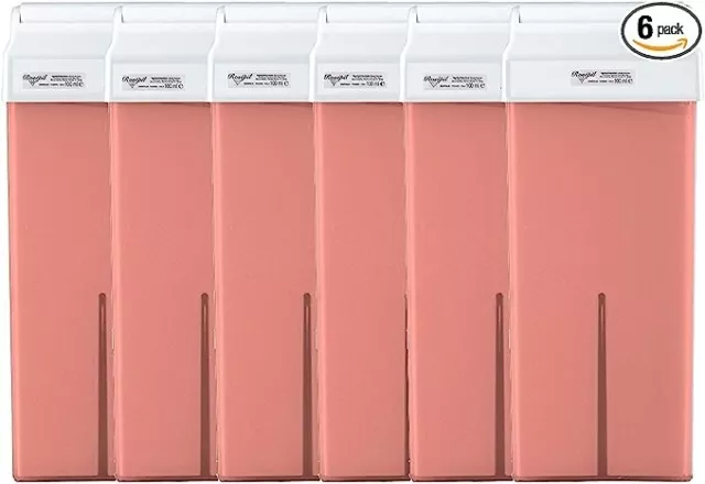 Rosepil Cartouches de Cire Roll-On à la Rose pour Épilation Lot de 6