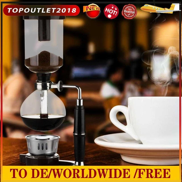 Hand Siphon Coffee Maker Pot Heat-resistant Glass DIY Coffee Machine Filter Kit