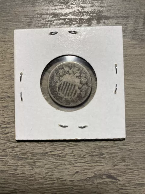 1868 5C Shield Nickel