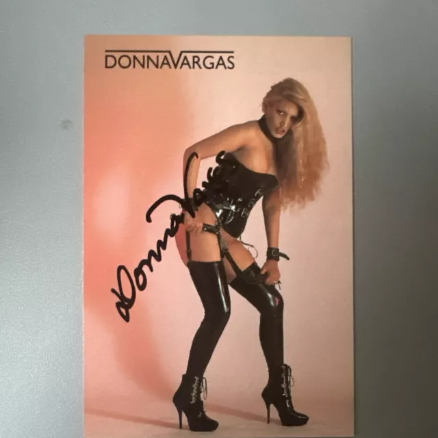 Donna Vargas Autogrammkarte Original Signiert Model Venus