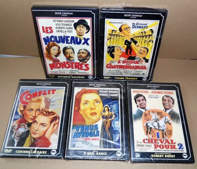 5 DVD René Château films anciens rare Neuf