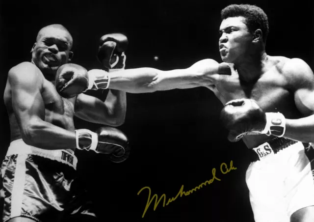 🌟Exclusive Muhammad Ali Signed Autograph A4 Photo Print - Boxing Legend Gift🌟