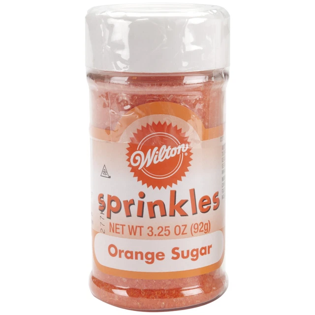 Sprinkles di zucchero 3,25 once - arancione -W710-7-59