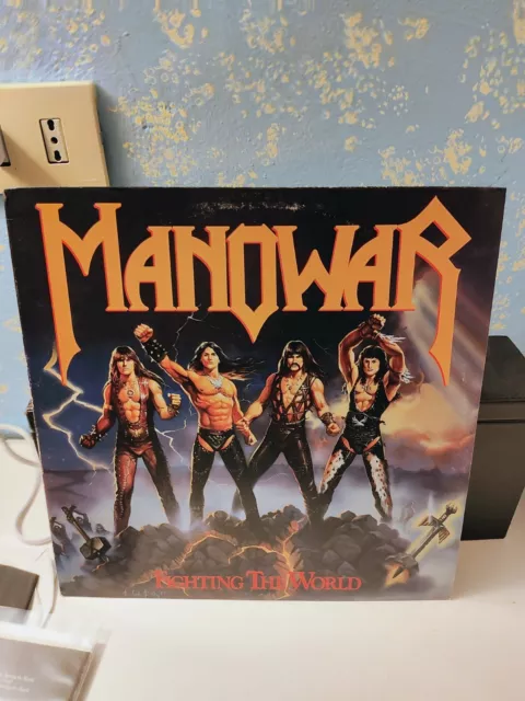 Manowar - Fighting The World - LP - First US Press