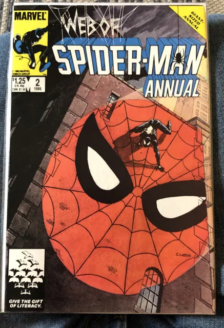 WEB OF SPIDER-MAN ANNUAL #2 Arthur Adams Ann Nocenti Marvel Comics 1986 Warlock