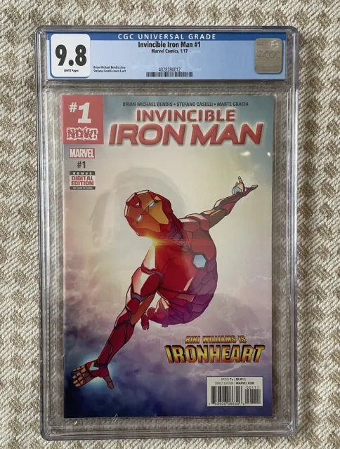 Invincible Iron Man #1 CGC 9.8 1st Solo Series Riri Williams Ironheart Disney+