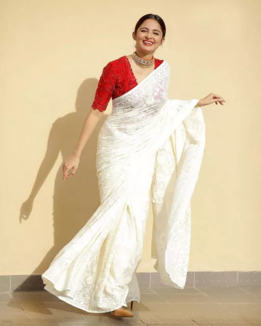 Wedding Saree Indian Sari Blouse Party Designer Wear Bollywood Ethnic Pakistani