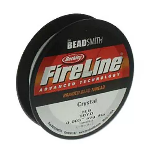 BeadSmith FireLine Thread Braided Wire Crystal Clear Stringing Material 6 sizes