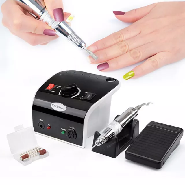 Electric Nail Art File Drill Machine Professional Manicure Pedicure Set 35000RPM
