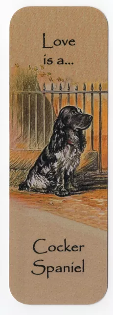 Cocker Spaniel Roan Beautiful Dog Bookmark Same Image Both Sides Great Gift #2