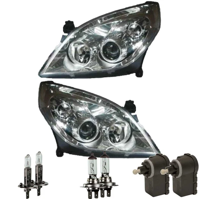 Headlight Set Opel Vectra C Signum 02-05 Clear Glass Chrome Incl. MO 57197519