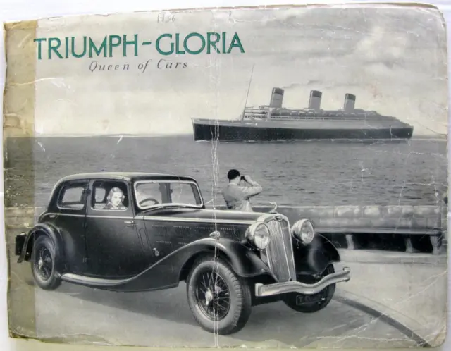 TRIUMPH GLORIA Car Sales Brochure Jan 1936