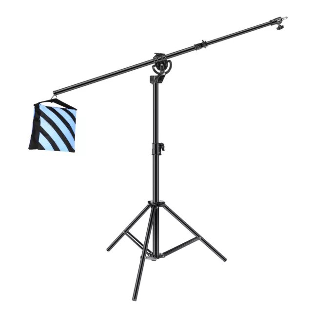 Neewer Metal 9.7ft 2-In-1 Photography Studio Photo Softbox Tripod Light Stand