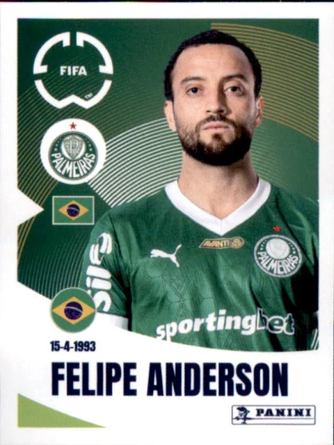 PANINI FIFA CLUB World Cup 2025 Sticker 21 - Felipe Anderson Palmeiras ...