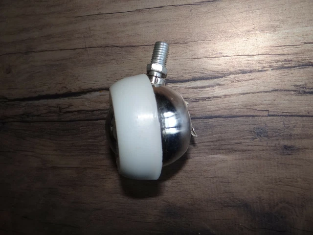 4x Schwerlastrollen 75mm Mit Bremse - M12 Gewinde Bis 350kg Tragkraft