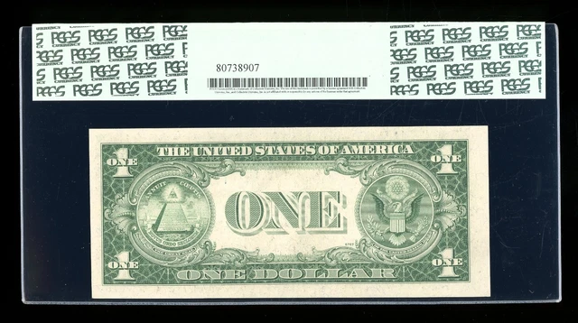 DBR $1 1935-F Silver Fr. 1615 TI Block PCGS 55 PPQ Serial T29622622I 2
