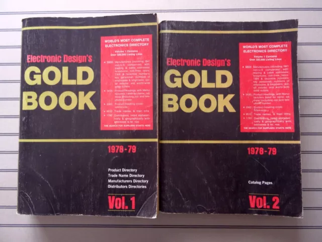 manuale elettronica electronic design's gold book 78/79 - 2 volumi