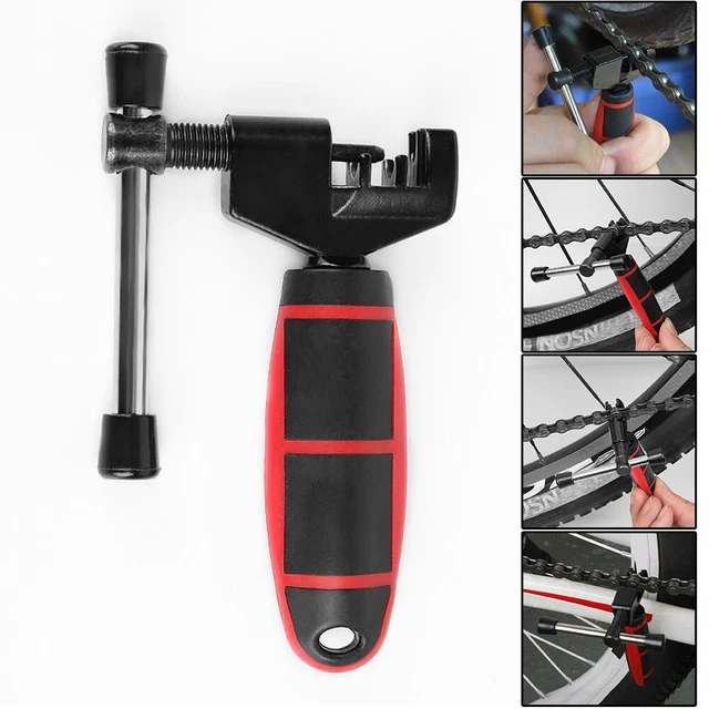Qiilu Outil Disjoncteur De Chaîne Moto Vélo - Kit Rivetage Et Séparation De Chaîne Robuste