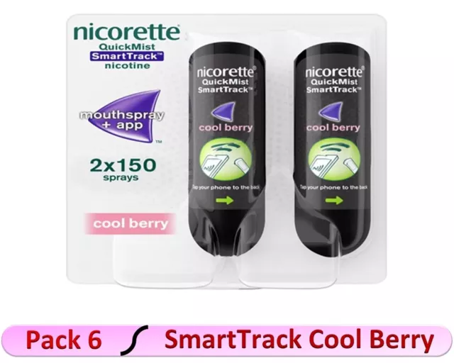 Nicorette Quickmist Smarttrack Coolberry Bocca Spray 2 150 Confezione 6 ( Exp =