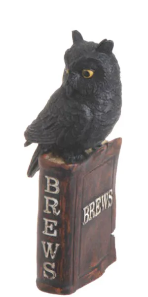 RAZ Imports Witch Spell Book Of Brews w/Owl-Resin Halloween Prop/Decoration 9"