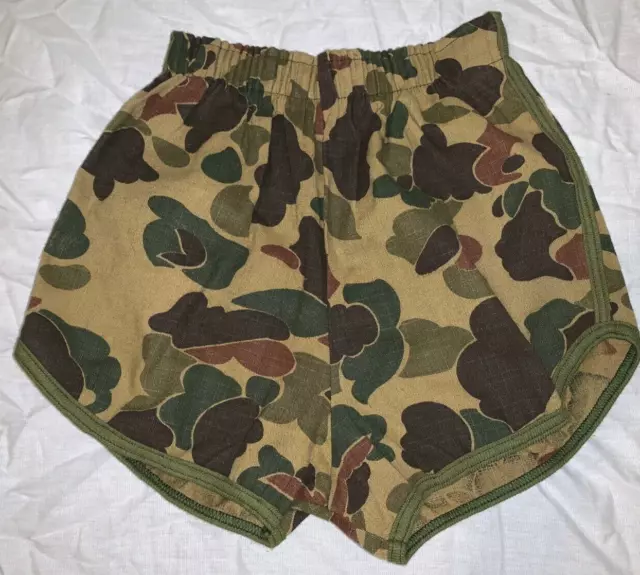 Youth Bruce Elliot Duck Dot Pattern Camouflage Running Shorts Waist 20 Xsmall