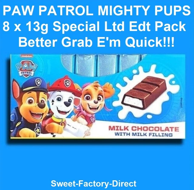 PAW PATROL MIGHTY Pups New Movie Film TV Milk Chocolate With Milk