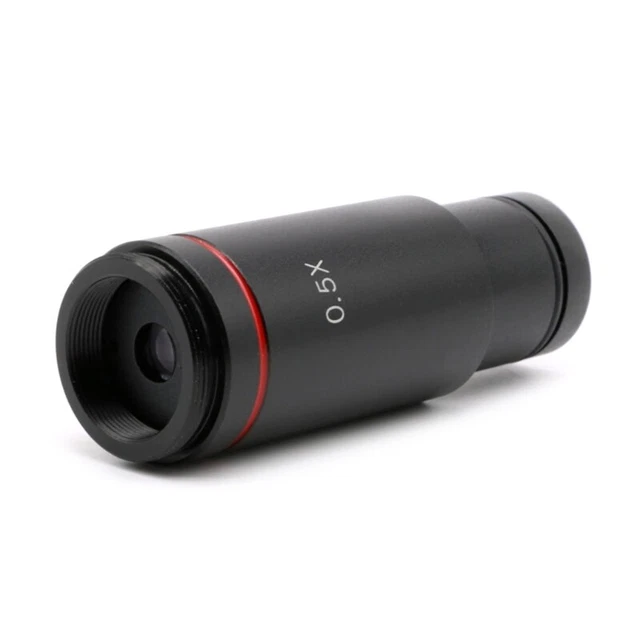 0.5X Microscope Adapter Lens C Mount Lens 23.2mm Electronic Eyepiece Reduction