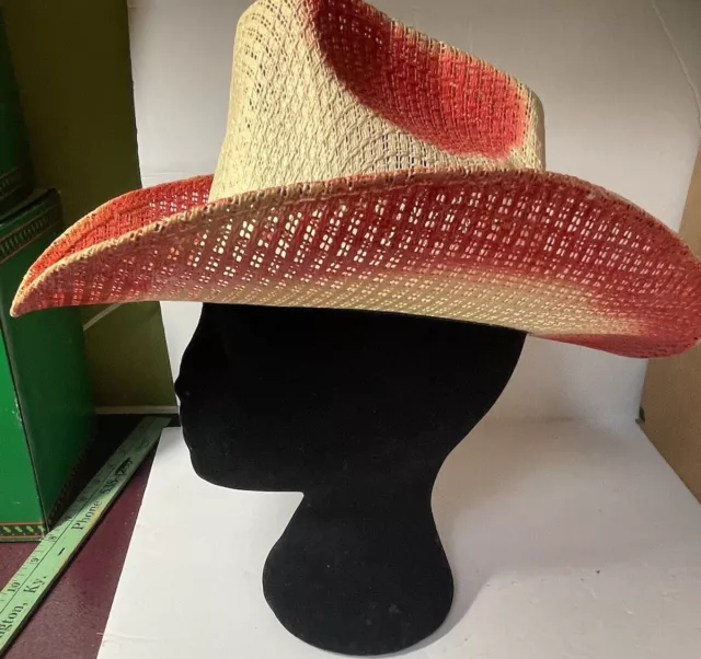 Sombrero Lemoto Calidad VINTAGE WESTERN COWBOY HAT Size 6 7/8 US 55 Mexico