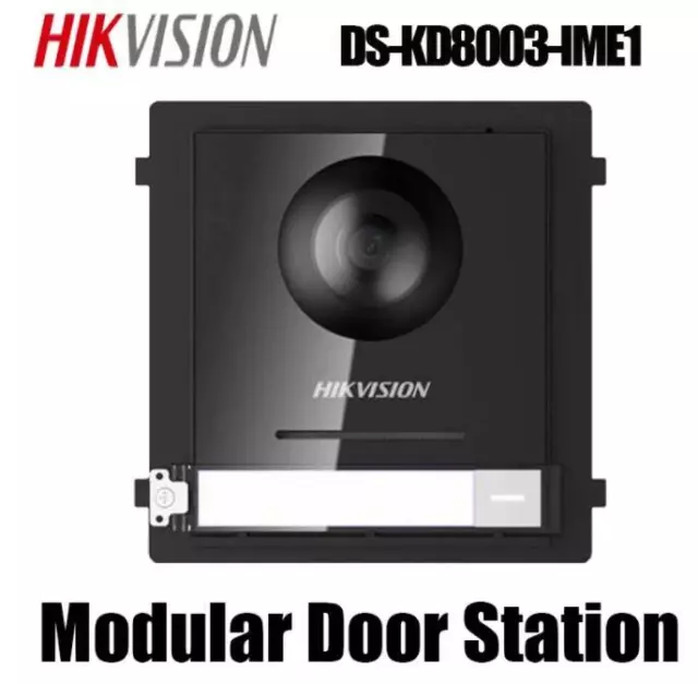 Estación de puerta modular profesional Hikvision DS-KD8003-IME1 serie KD8 con montaje al ras