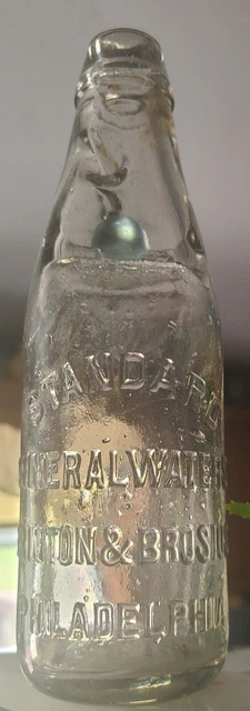 American Codd, Marble Top, STANDARD MINERAL WATER, PHILA, PA, BRINTON & BROSIUS