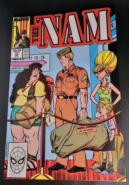 THE 'NAM Marvel Comics No. 15 "Notes from the World." 1988 Doug Murray RAW