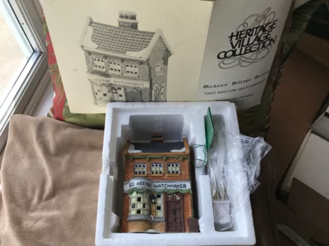 Dept 56 “Geo Weeton Watchmaker” Dickens Series Heritage Village Collection w/Box